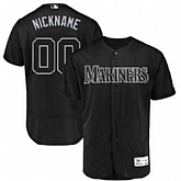 Seattle Mariners Majestic 2019 Players' Weekend Flex Base Roster Customized Black Jersey